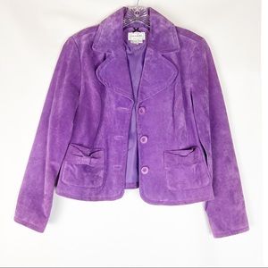 Live a Little Purple Suede Jacket